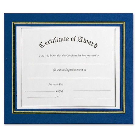 Nudell Frame, Leatherette, Plastic Face, 8-1/2"x11", 2/PK, Blue PK NUD21201